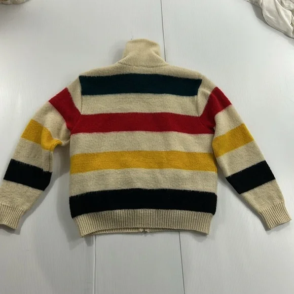 Rare Find! Striped Multicolor Wool Teddy Jacket - Picture 8 of 8